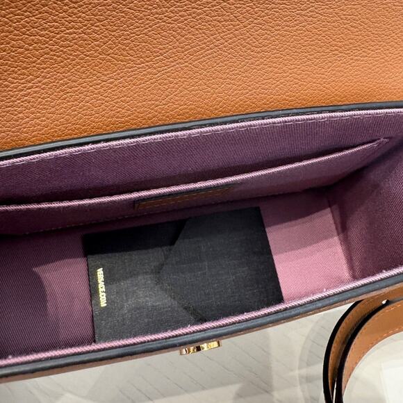 Versace la Medusa top handle Crossbody Bag brownnNWT - Picture 4 of 5